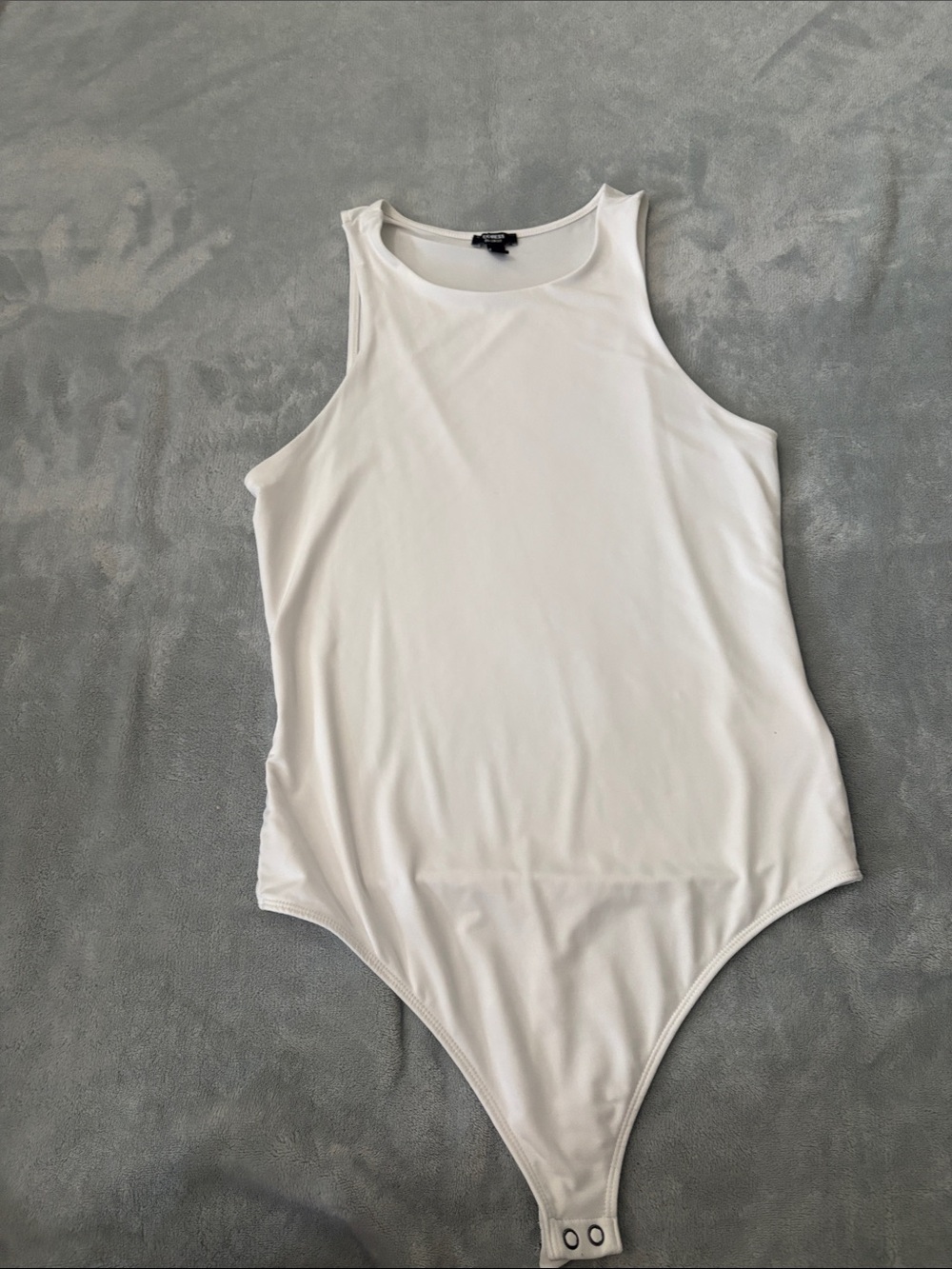Express White Sleeveless Bodysuit